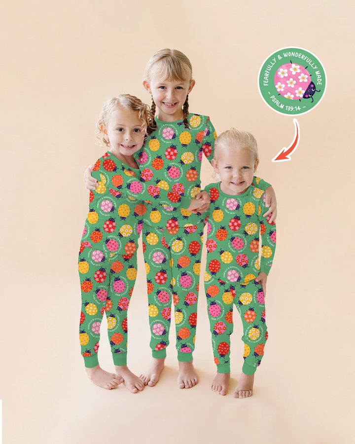 Template Bamboo Two Piece Long Sleeve Pyjamas Set