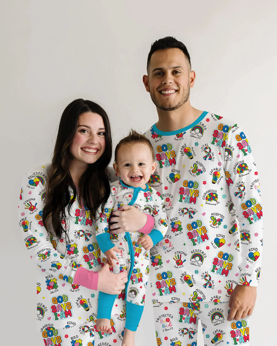 God Says I Am Autism Awareness Bamboo Convertible Zippy