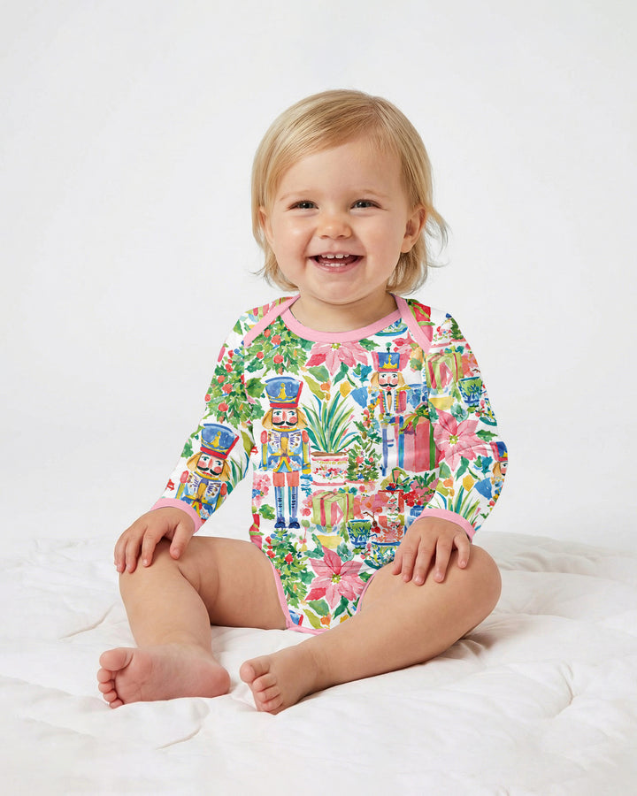 Watercolor Nutcracker Holiday Bamboo Bodysuit