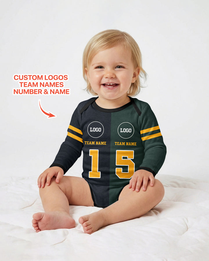 Football Rivalry Family Personalized Bamboo Bodysuit