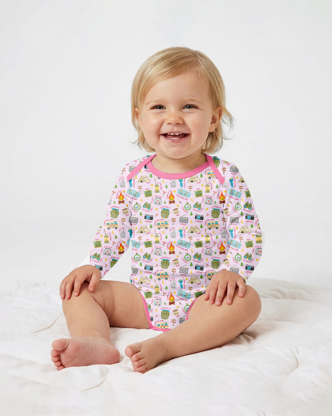 Little Camp Adventure Family Matching Bamboo Bodysuit