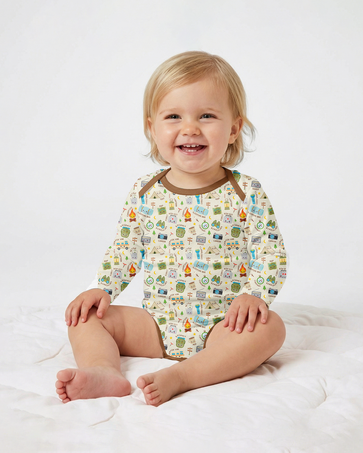 Little Camp Adventure Family Matching Bamboo Bodysuit