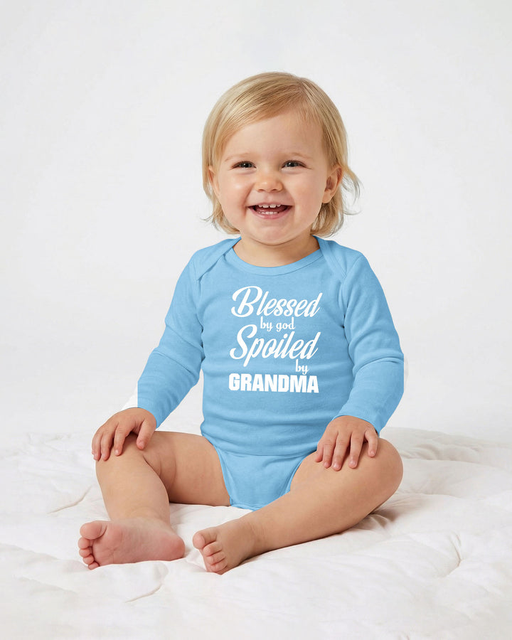 Blessed By God, Spoiled By Grandma Bamboo Bodysuit