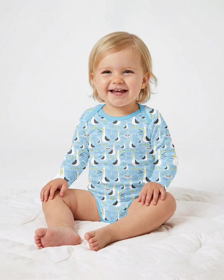 Funny Seagull MOM Bamboo Bodysuit