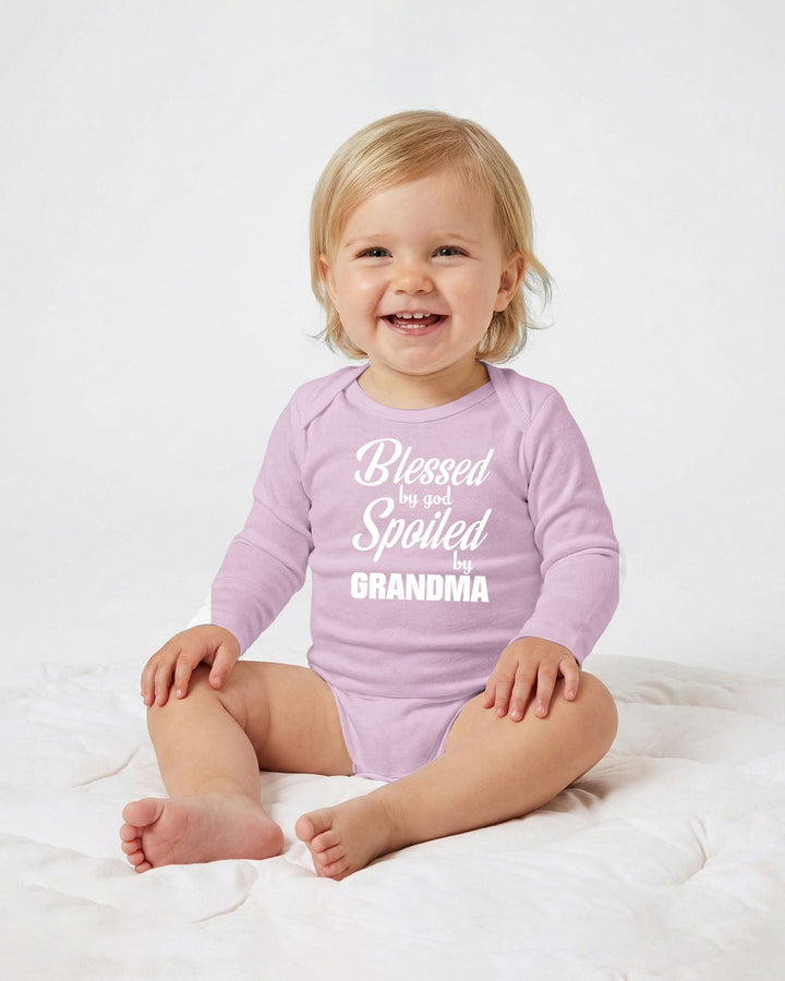 Blessed By God, Spoiled By Grandma Bamboo Bodysuit