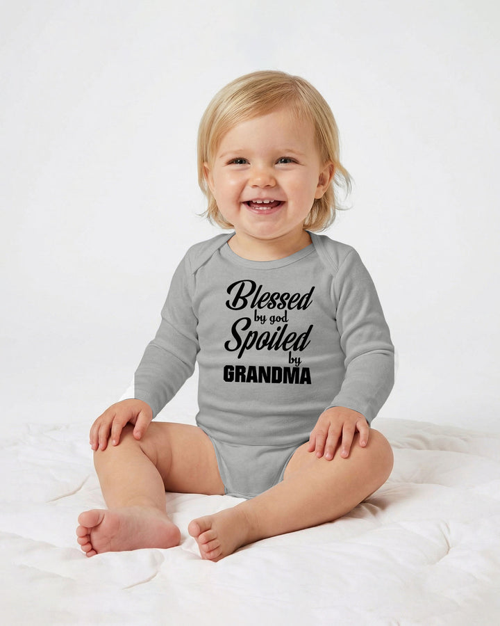 Blessed By God, Spoiled By Grandma Bamboo Bodysuit