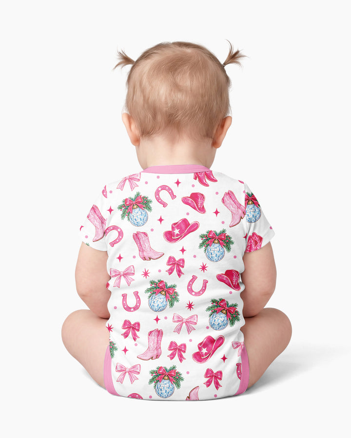 Western Christmas Giddy-up Jingle Horse Bamboo Bodysuit
