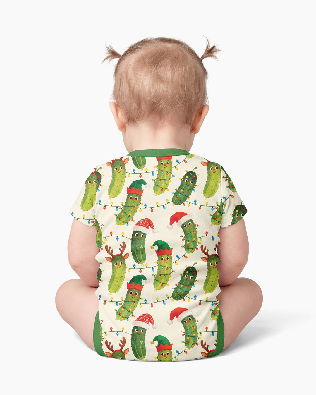 Cheerful Christmas Pickle Bamboo Bodysuit