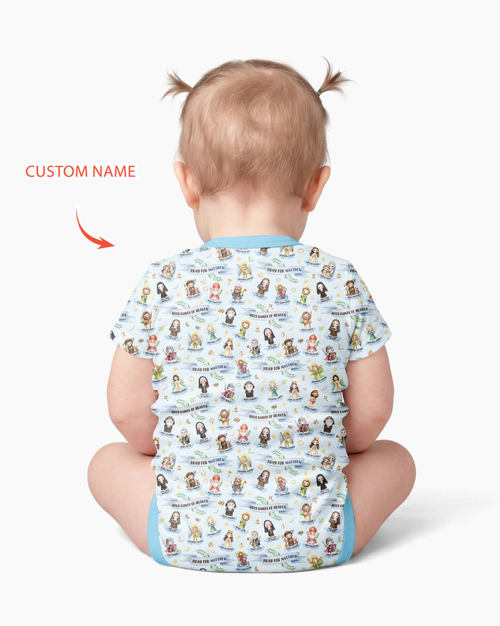 Holy Saints of Heaven Custom Name Bamboo Bodysuit