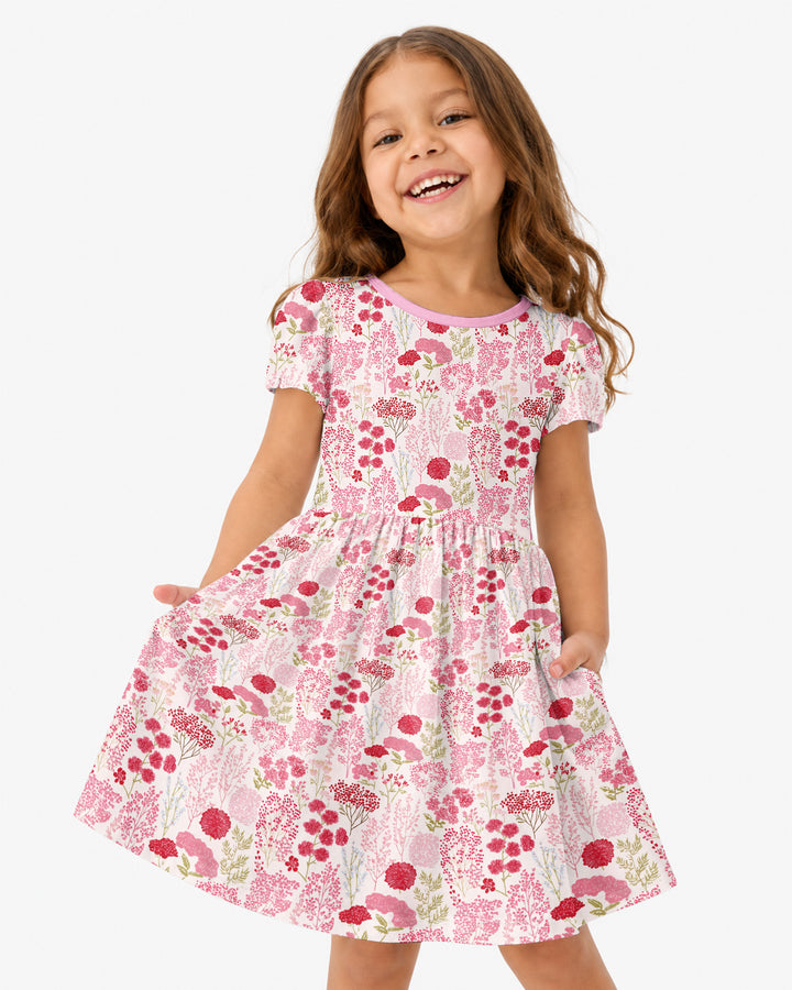 Blushing Wildflowers Bamboo Twirl Dress