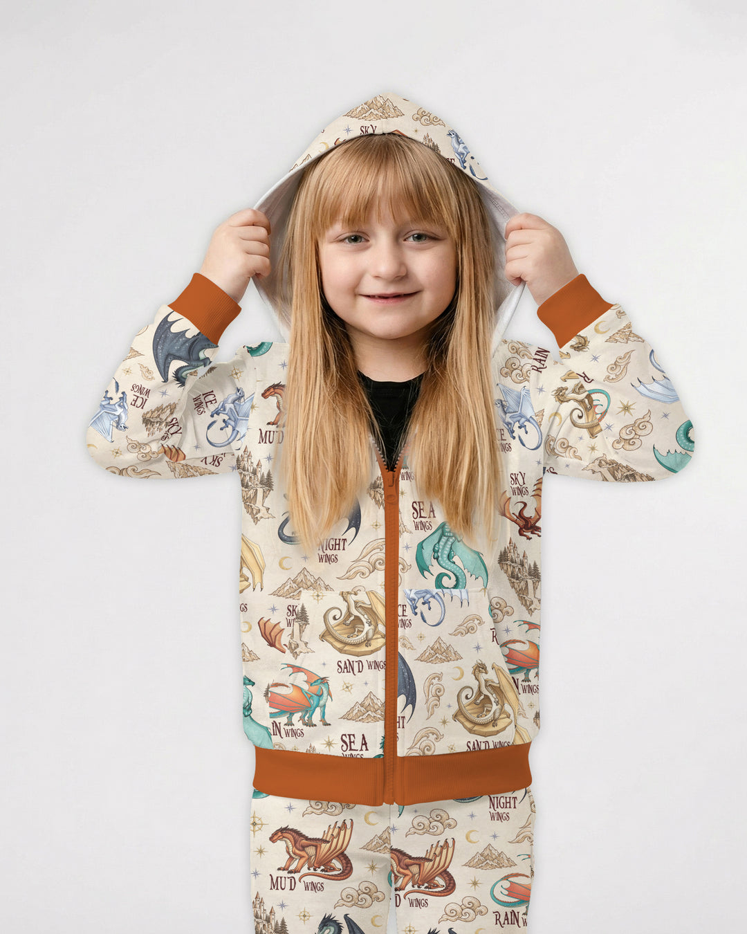Elemental Dragons Bamboo Zip Hoodie
