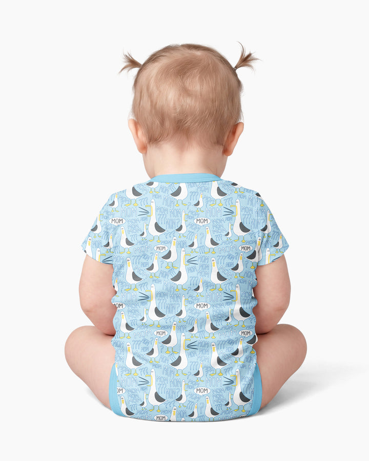 Funny Seagull MOM Bamboo Bodysuit