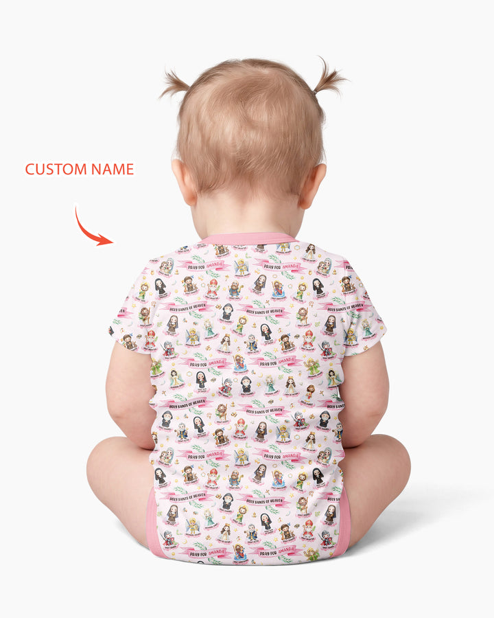 Holy Saints of Heaven Custom Name Bamboo Bodysuit