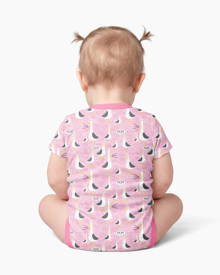 Funny Seagull MOM Bamboo Bodysuit