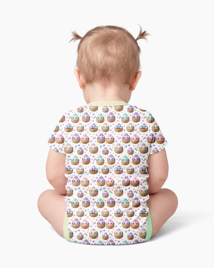 Cute Glitter Dumpling Bamboo Bodysuit