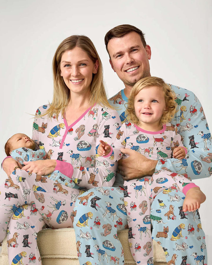 Best Bud Bark Family Matching Bamboo Two Piece Long Sleeve Pajama Set