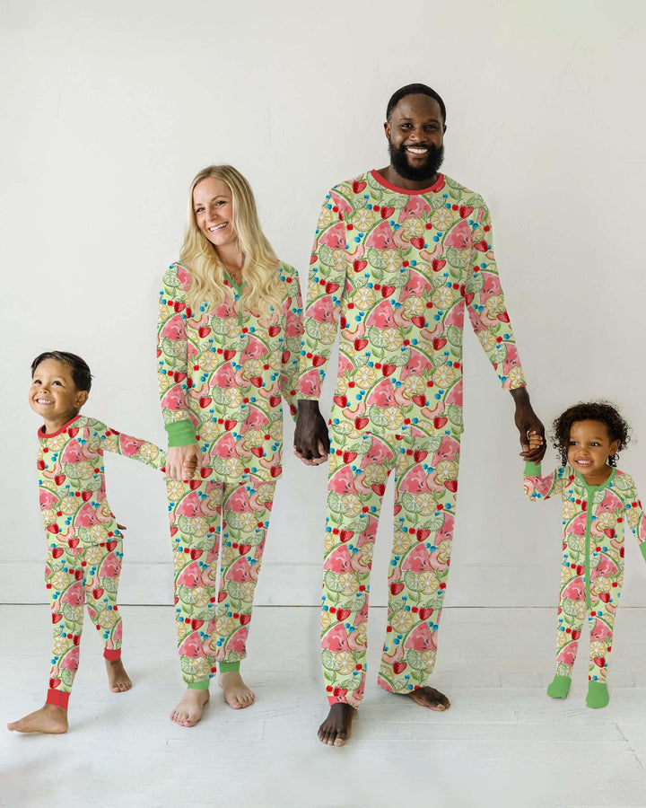 Sweet Summer Fruits Family Matching Bamboo Women Pajama Set