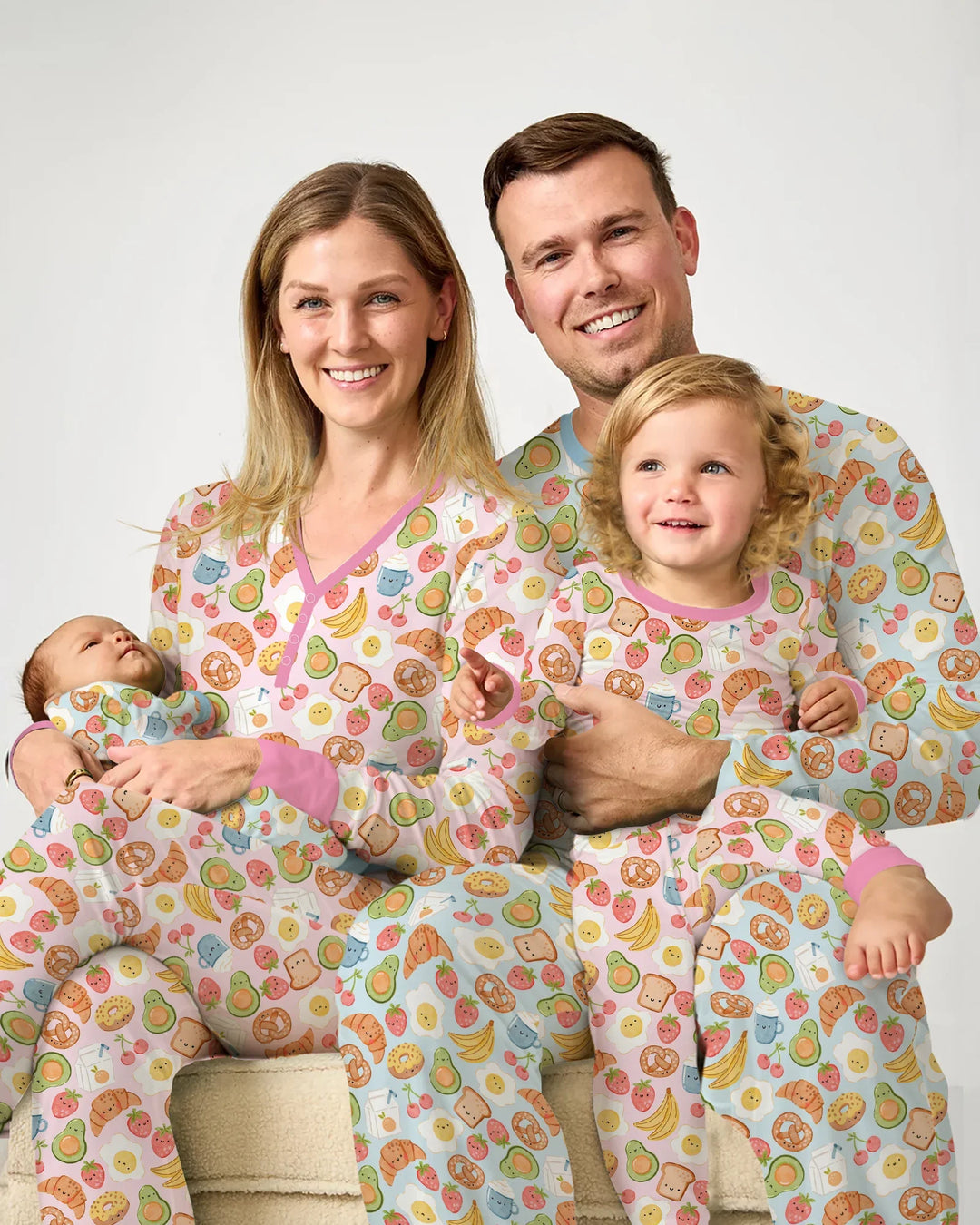 Breakfast Buddies Family Matching Bamboo Women Pajama Set