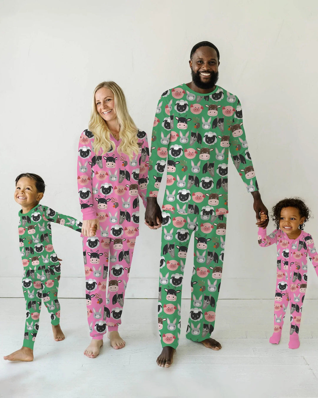 Farm Friends Family Matching Bamboo Women Pajama Set