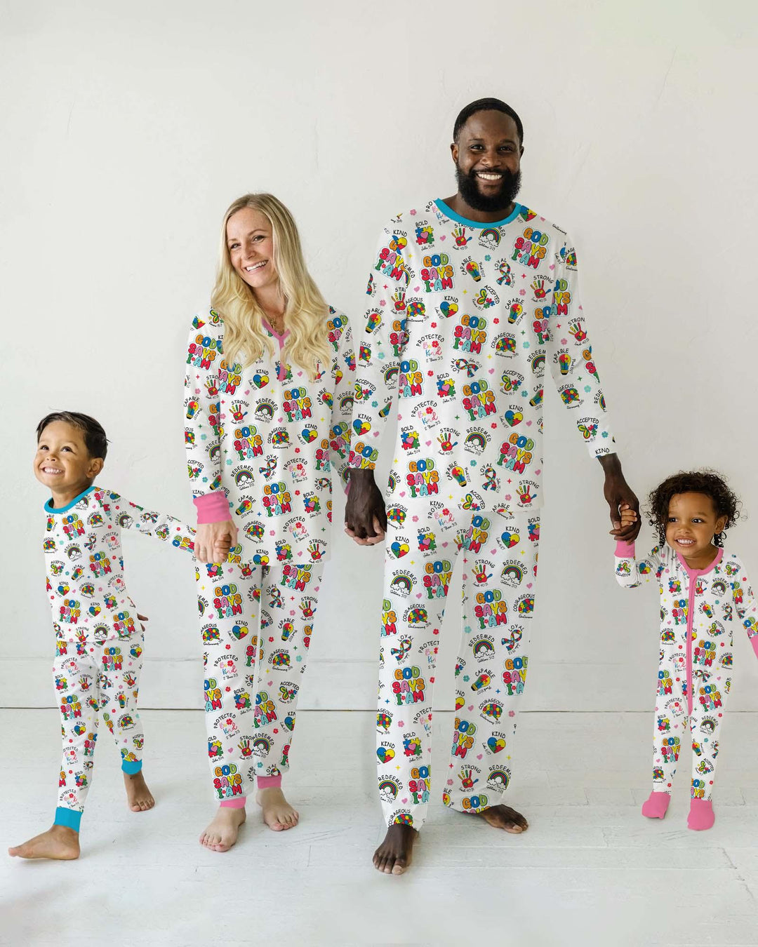 God Says I Am Autism Awareness Bamboo Convertible Zippy