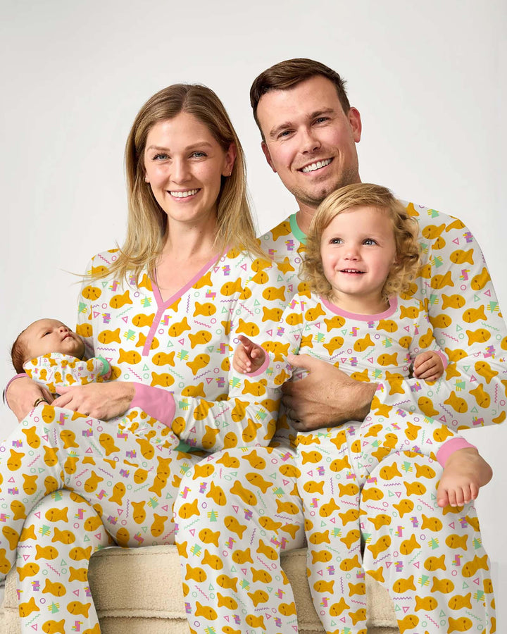 Cheesy Fishies Family Matching Bamboo Convertible Zippy