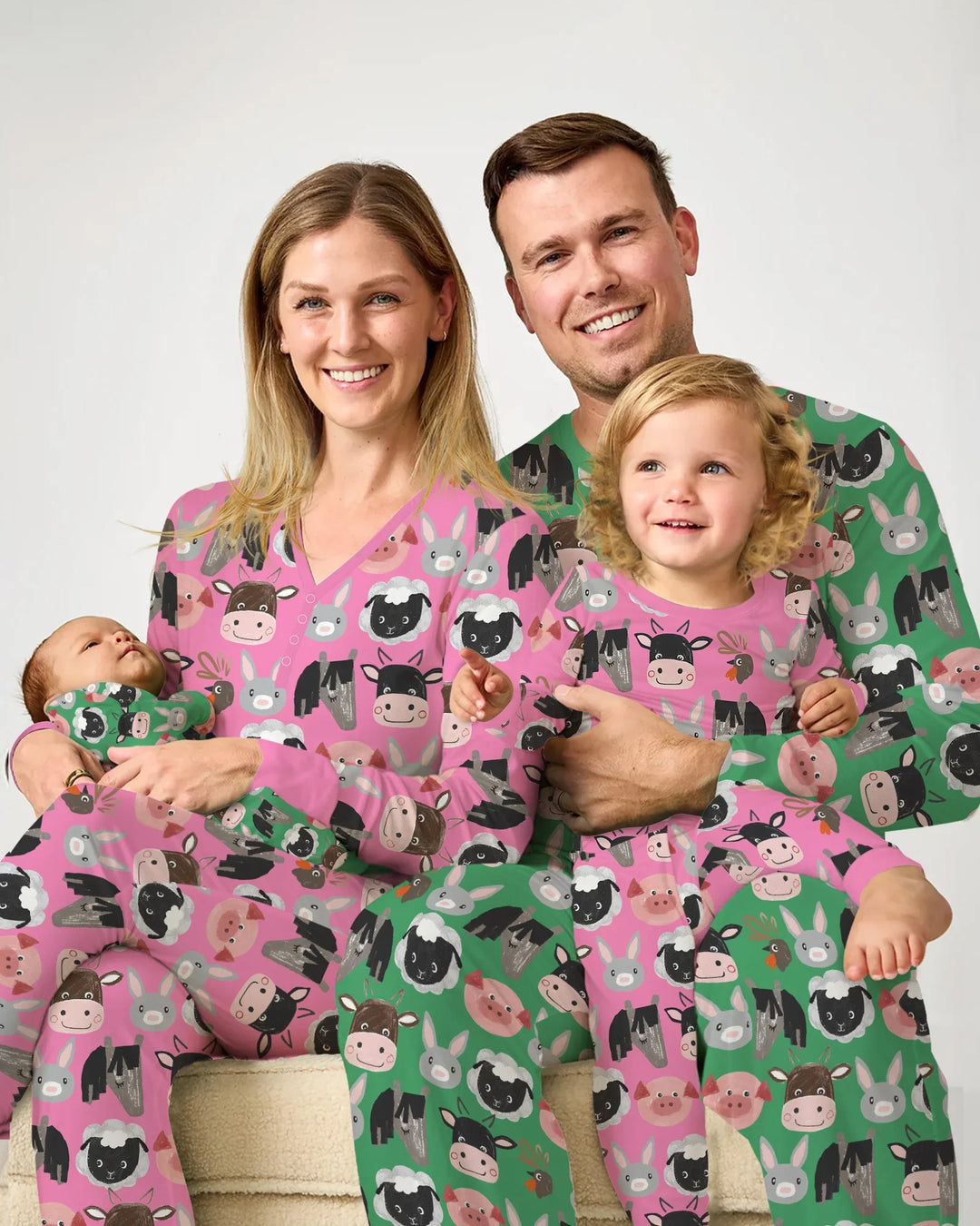 Farm Friends Family Matching Bamboo Men's Pajama Set