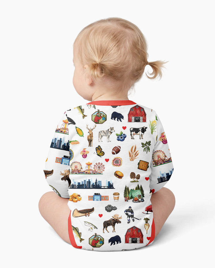 Minnesota Lover Family Matching Bamboo Bodysuit