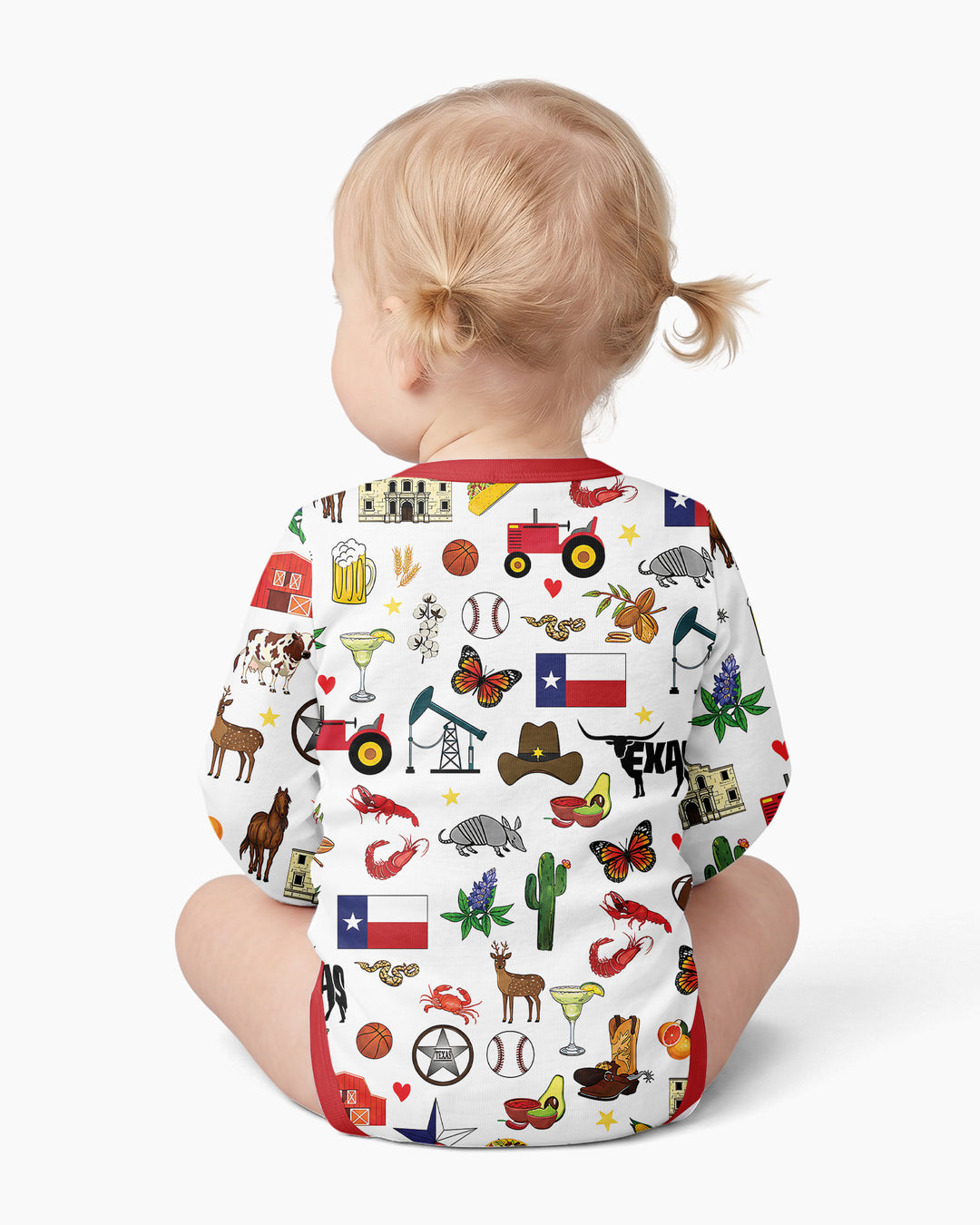 Texas Map  Bamboo Bodysuit