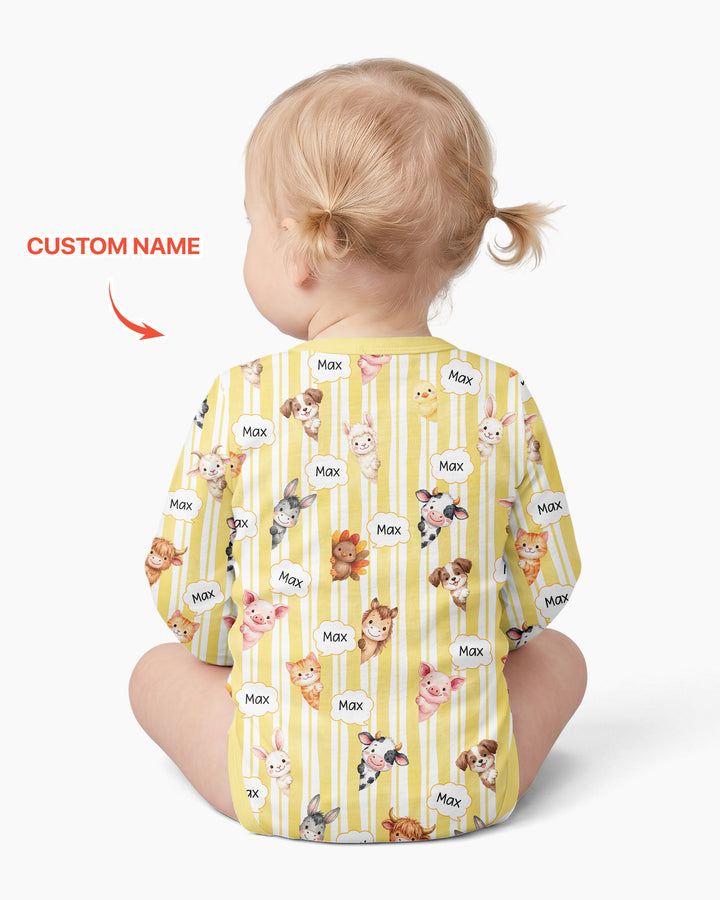 New Kid in Town Custom Name Bamboo Bodysuit