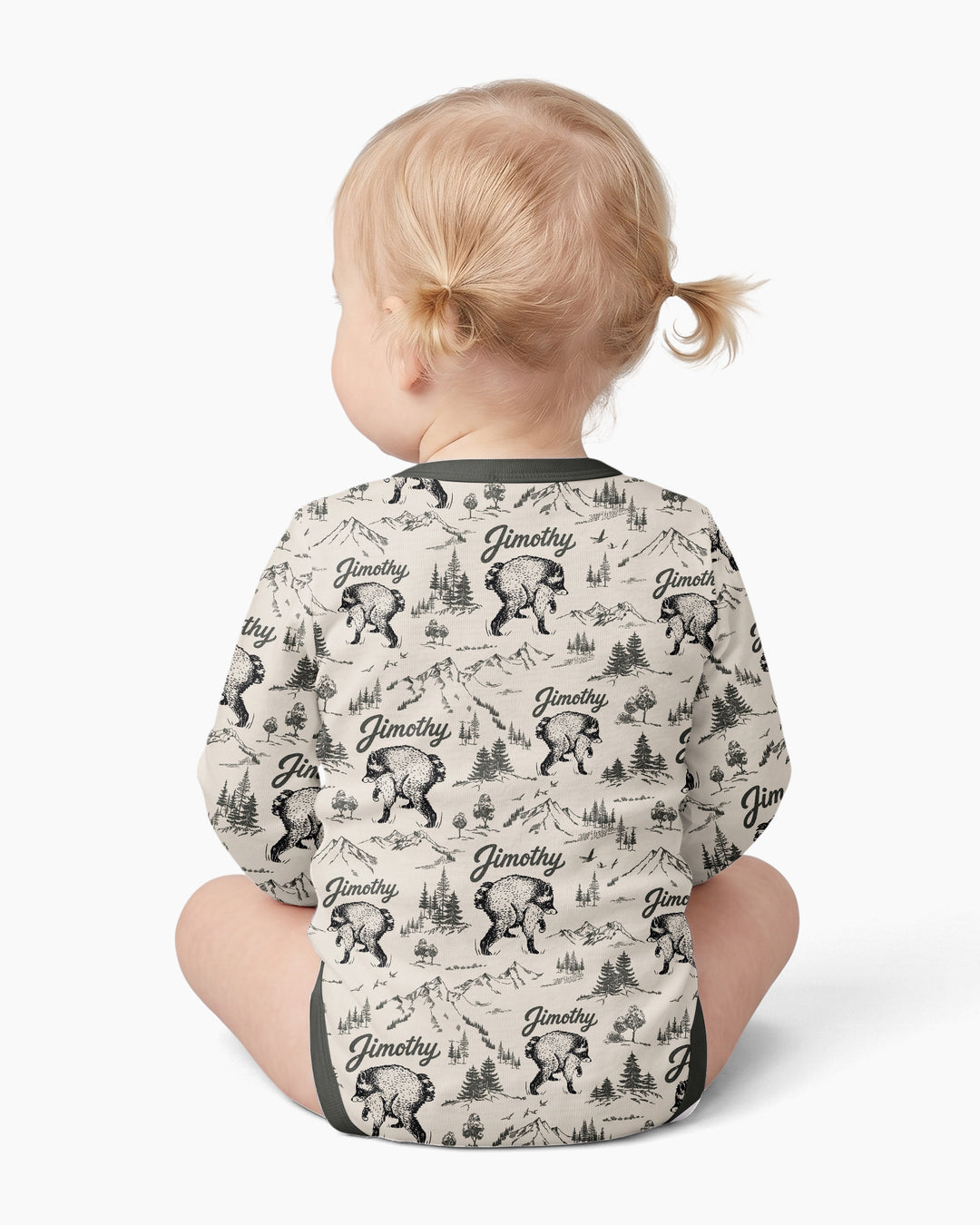 Vintage Jimothy Racoon Family Matching Bamboo Bodysuit