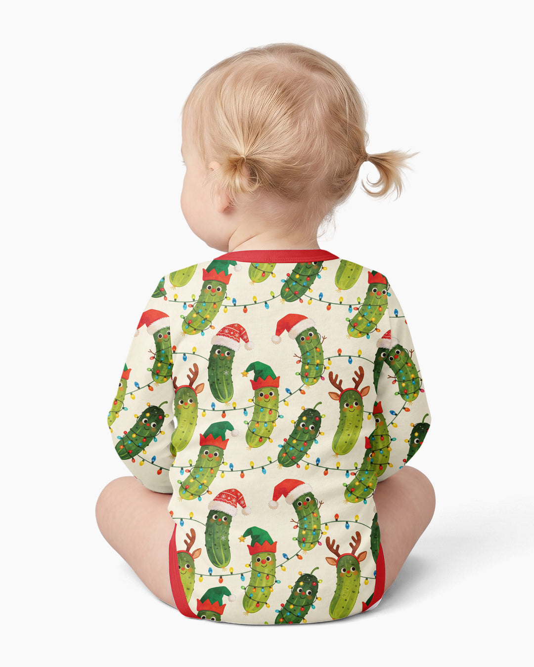 Cheerful Christmas Pickle Bamboo Bodysuit