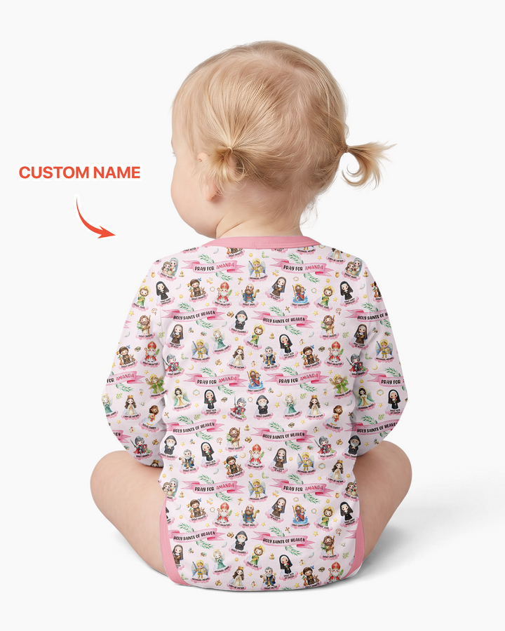 Holy Saints of Heaven Custom Name Bamboo Bodysuit