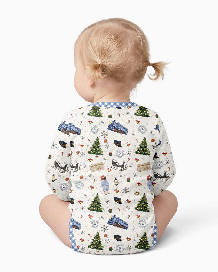 Custom Name North Pole Adventure Bamboo Bodysuit