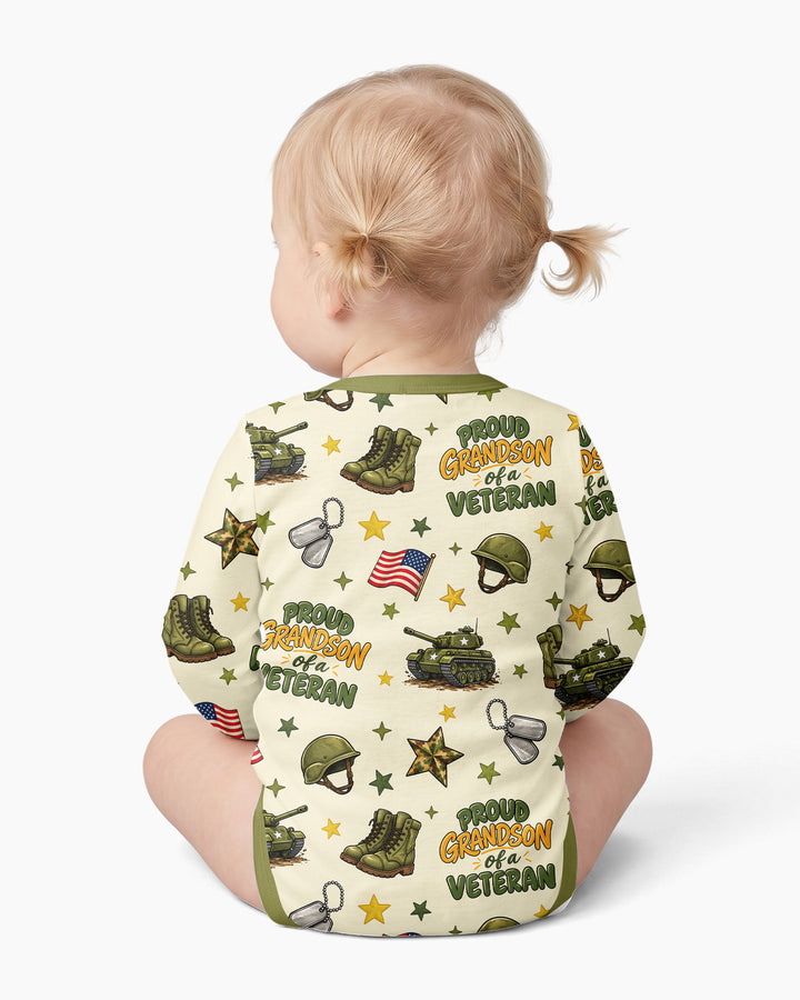 Proud Grandchild Of A Veteran Bamboo Bodysuit