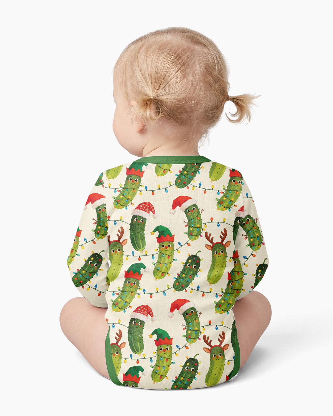 Cheerful Christmas Pickle Bamboo Bodysuit