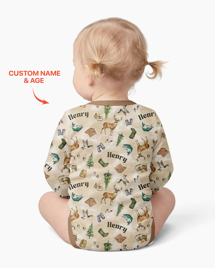Personalized Funny Hunting  Bamboo Bodysuit