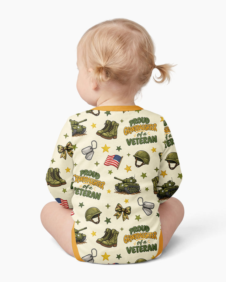 Proud Grandchild Of A Veteran Bamboo Bodysuit