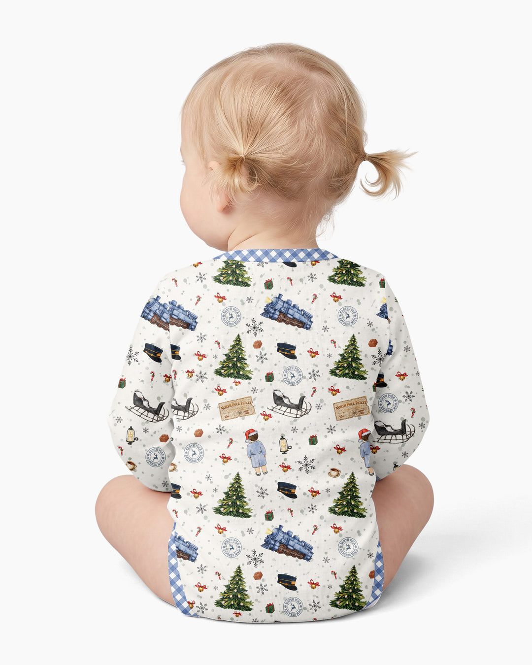 Custom Name North Pole Adventure Bamboo Bodysuit