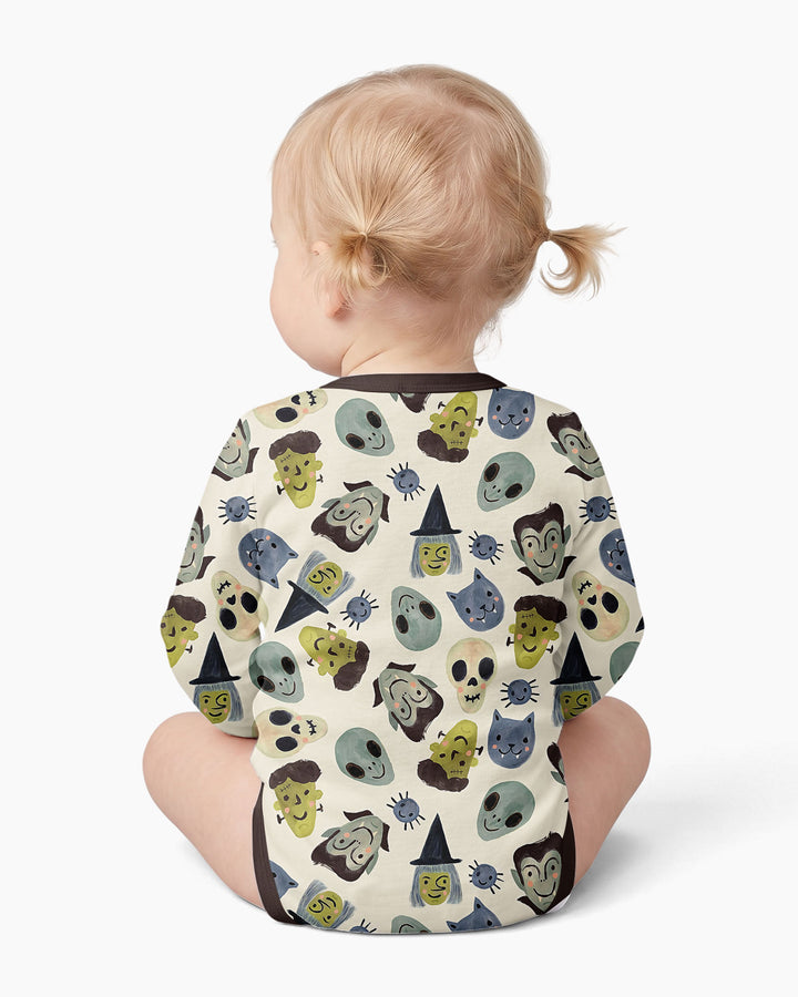 Halloween Face Bamboo Bodysuit