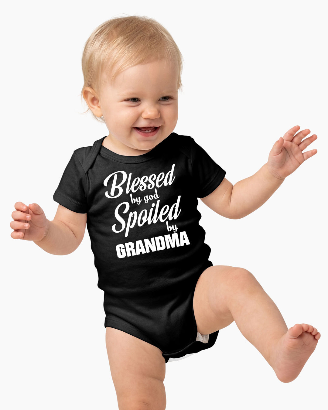 Blessed By God, Spoiled By Grandma Bamboo Bodysuit