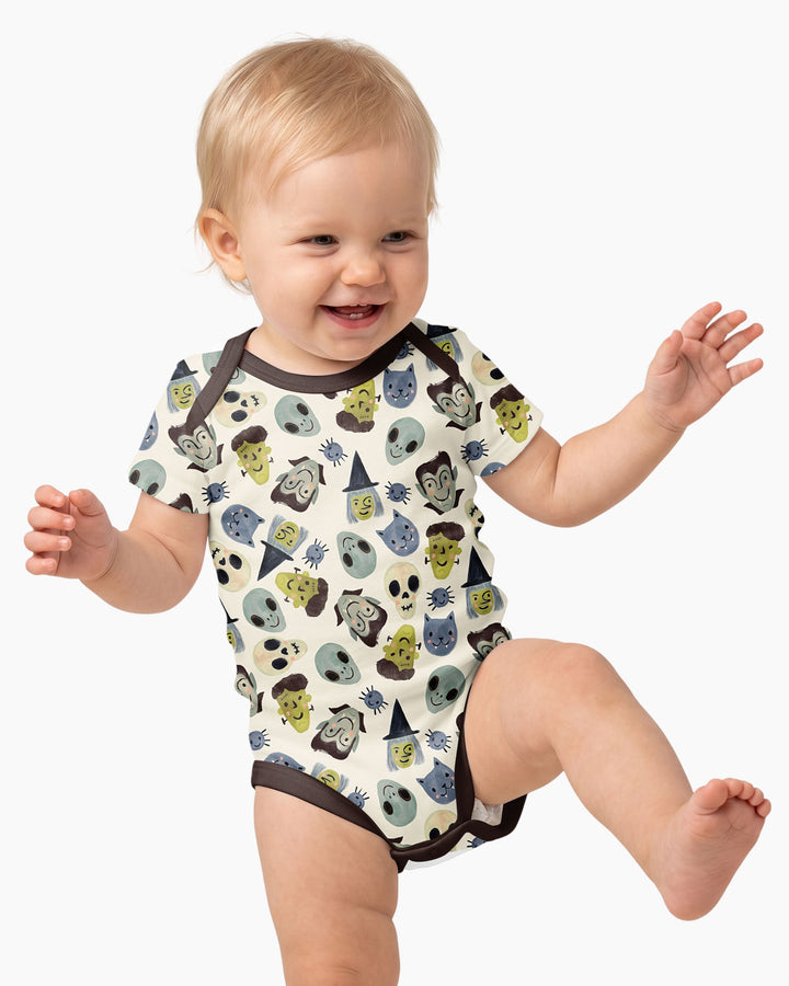 Halloween Face Bamboo Bodysuit