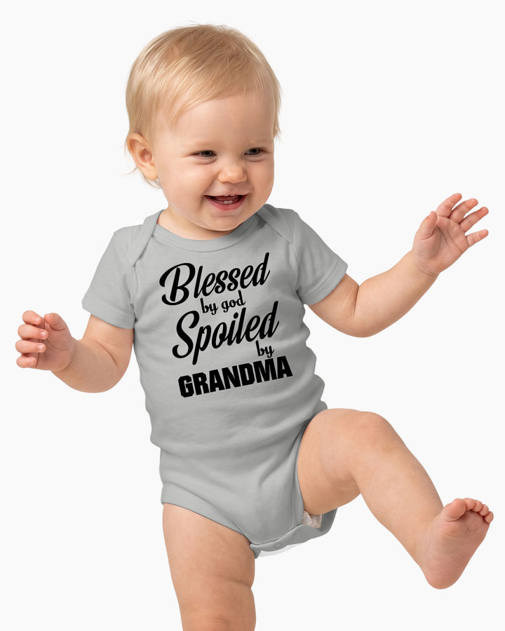 Blessed By God, Spoiled By Grandma Bamboo Bodysuit