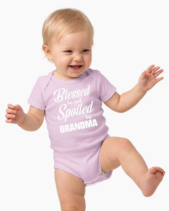 Blessed By God, Spoiled By Grandma Bamboo Bodysuit