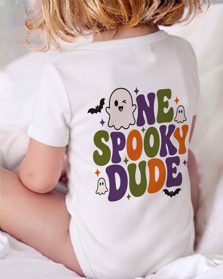 Personalized Halloween First Birthday Bamboo Bodysuit