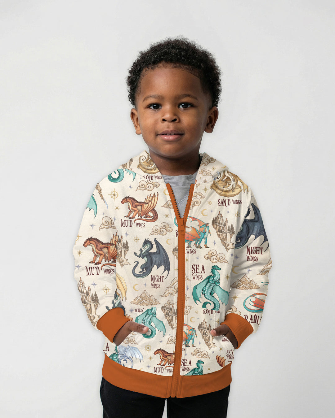 Elemental Dragons Bamboo Zip Hoodie
