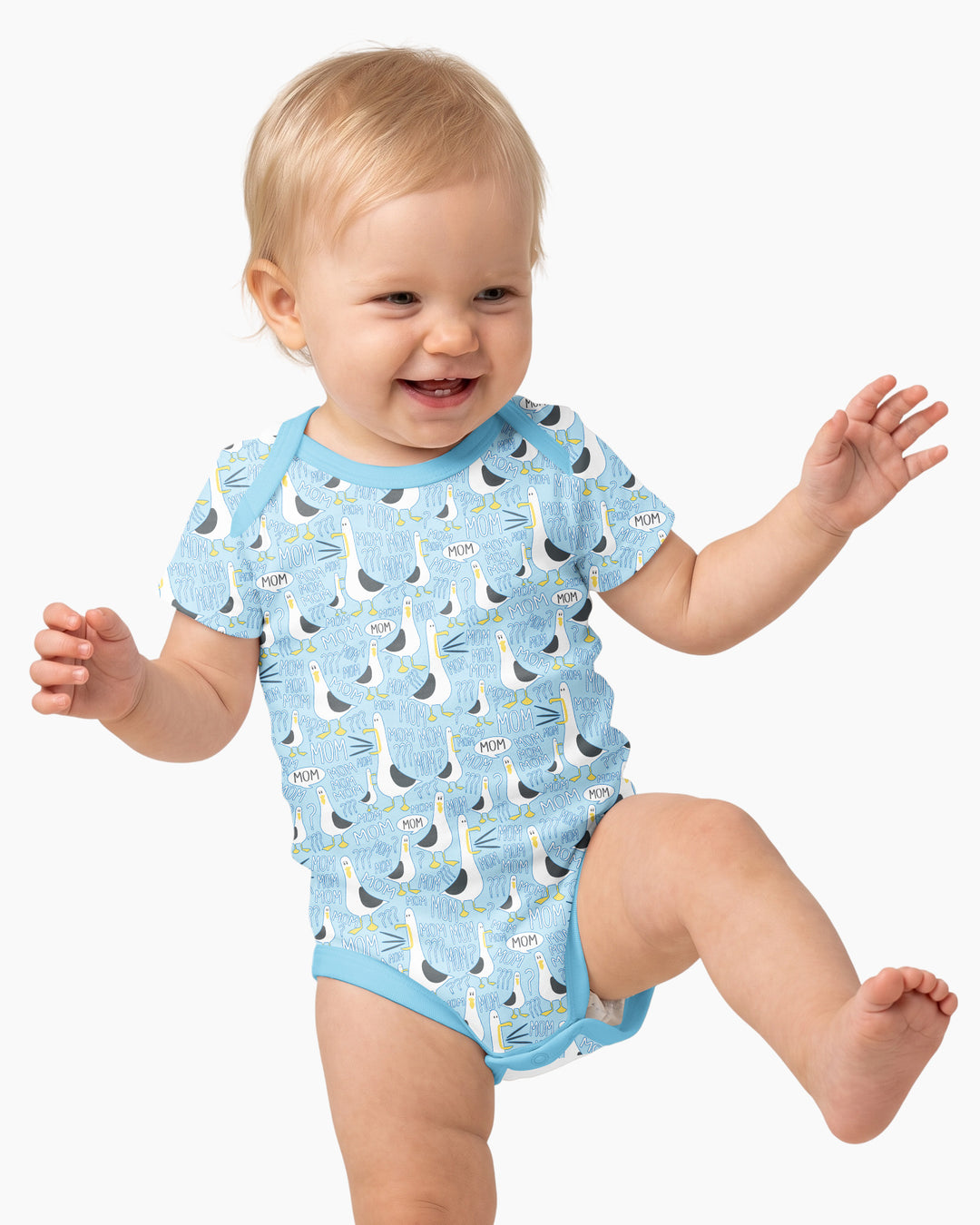 Funny Seagull MOM Bamboo Bodysuit