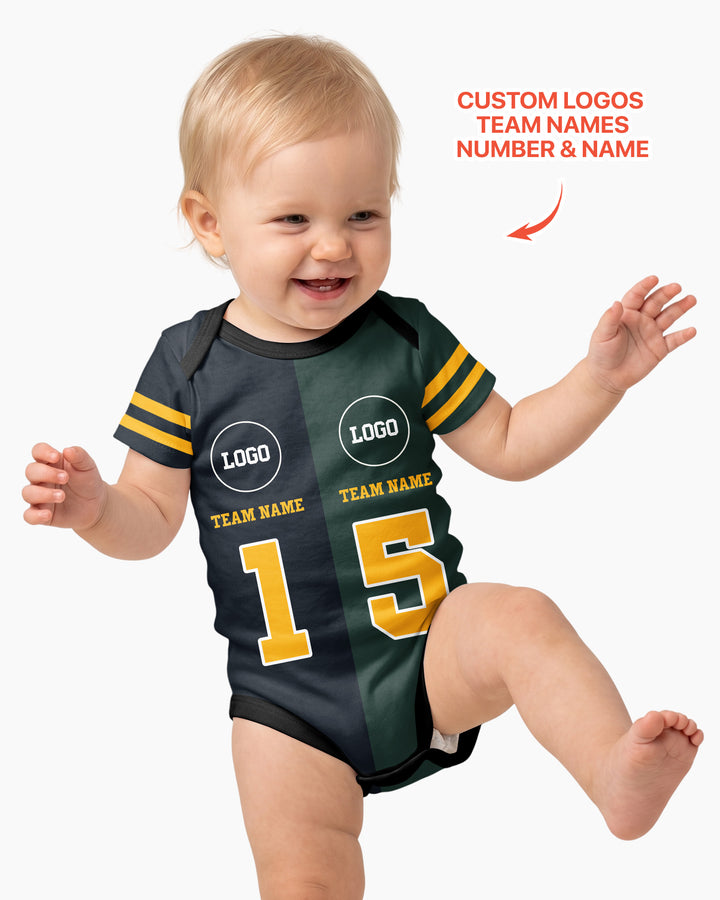 Football Rivalry Family Personalized Bamboo Bodysuit