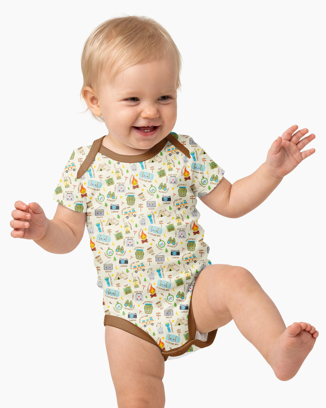 Little Camp Adventure Family Matching Bamboo Bodysuit