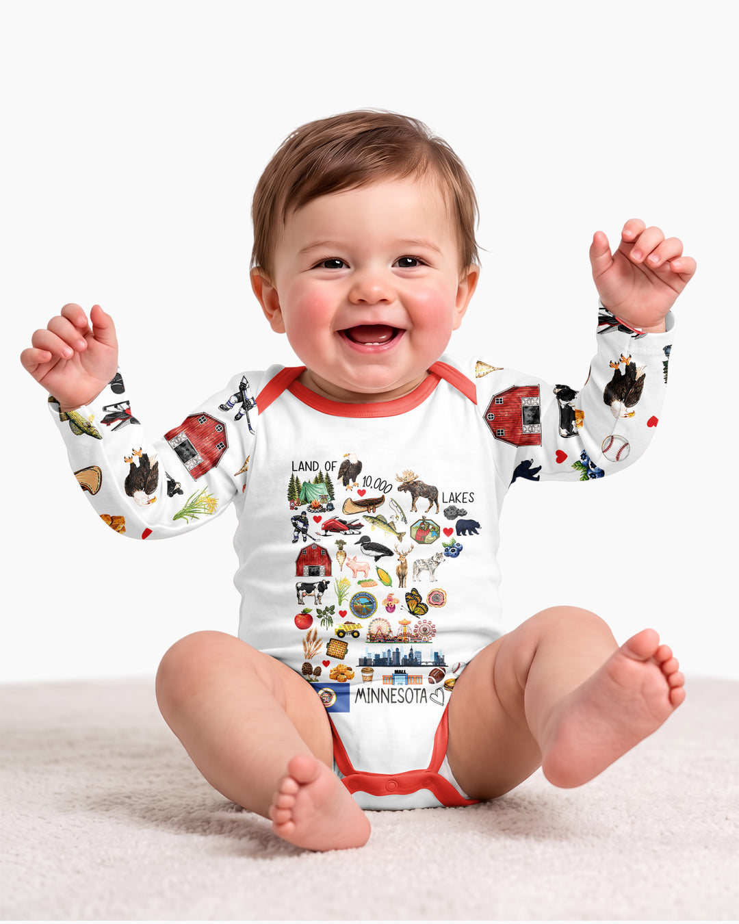 Minnesota Lover Family Matching Bamboo Bodysuit