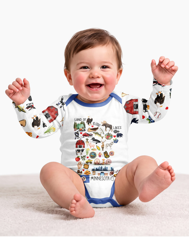Minnesota Lover Family Matching Bamboo Bodysuit